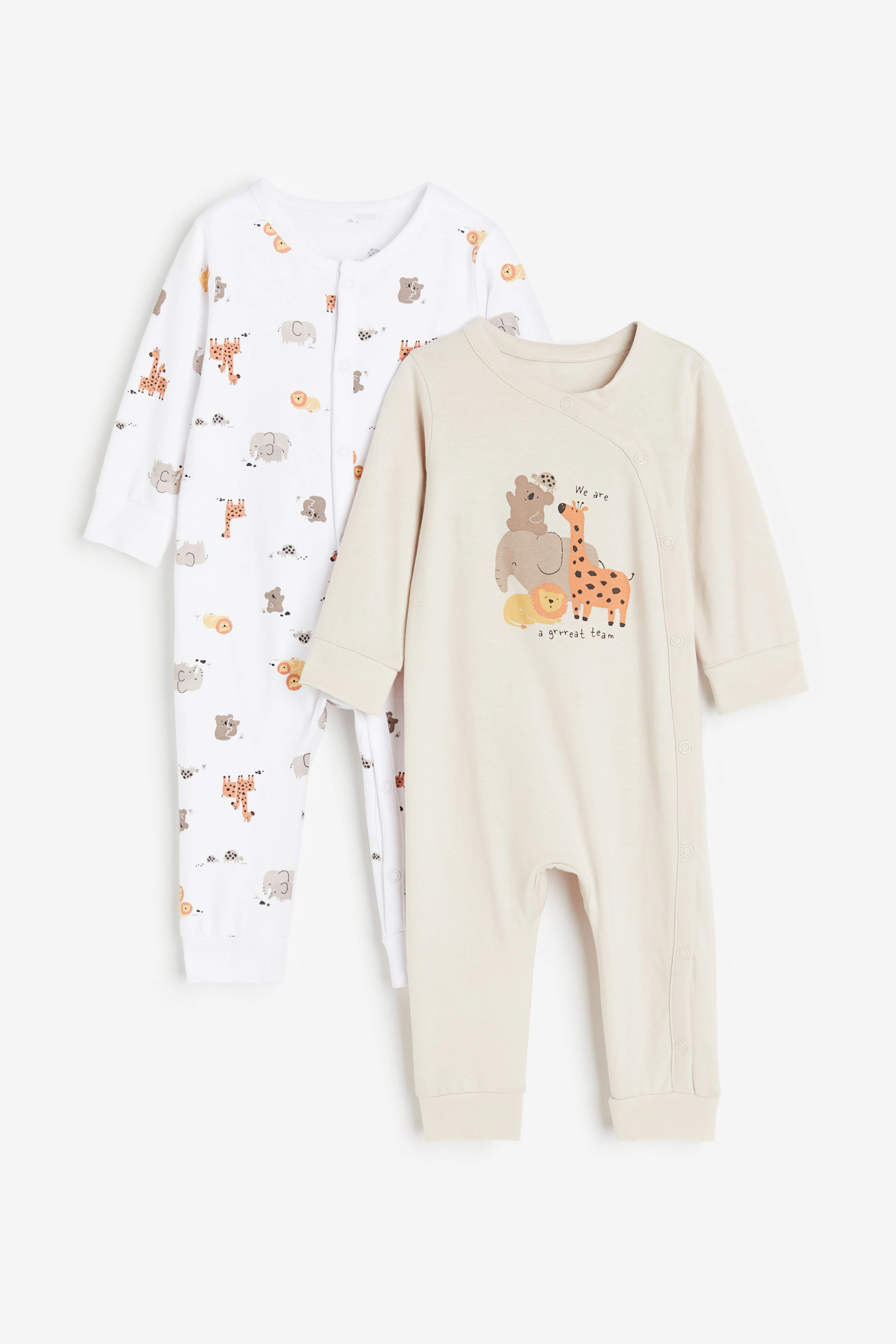 2-pack Patterned Cotton Pajamas