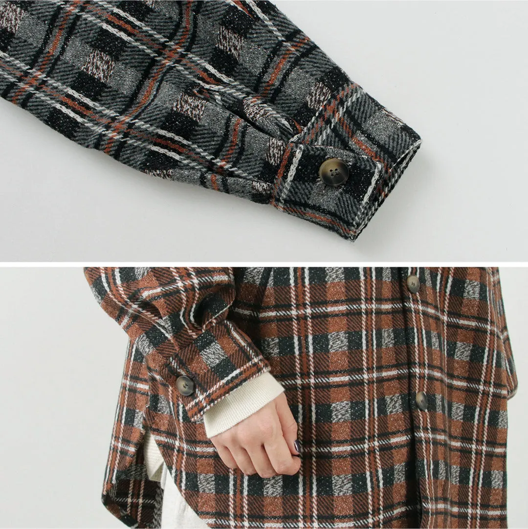 【30％OFF】KELEN（ケレン） DILIY チェックシャツ ジャケット / レディース ライトアウター 長袖 柄 羽織 カジュアル DILIY Check Shirt Jacket【セール】