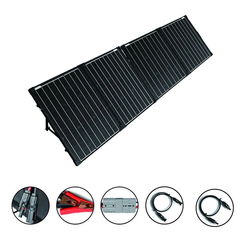 ACOPOWER PTK 200W Portable Solar Panel Suitcase with 20A Charge Controller