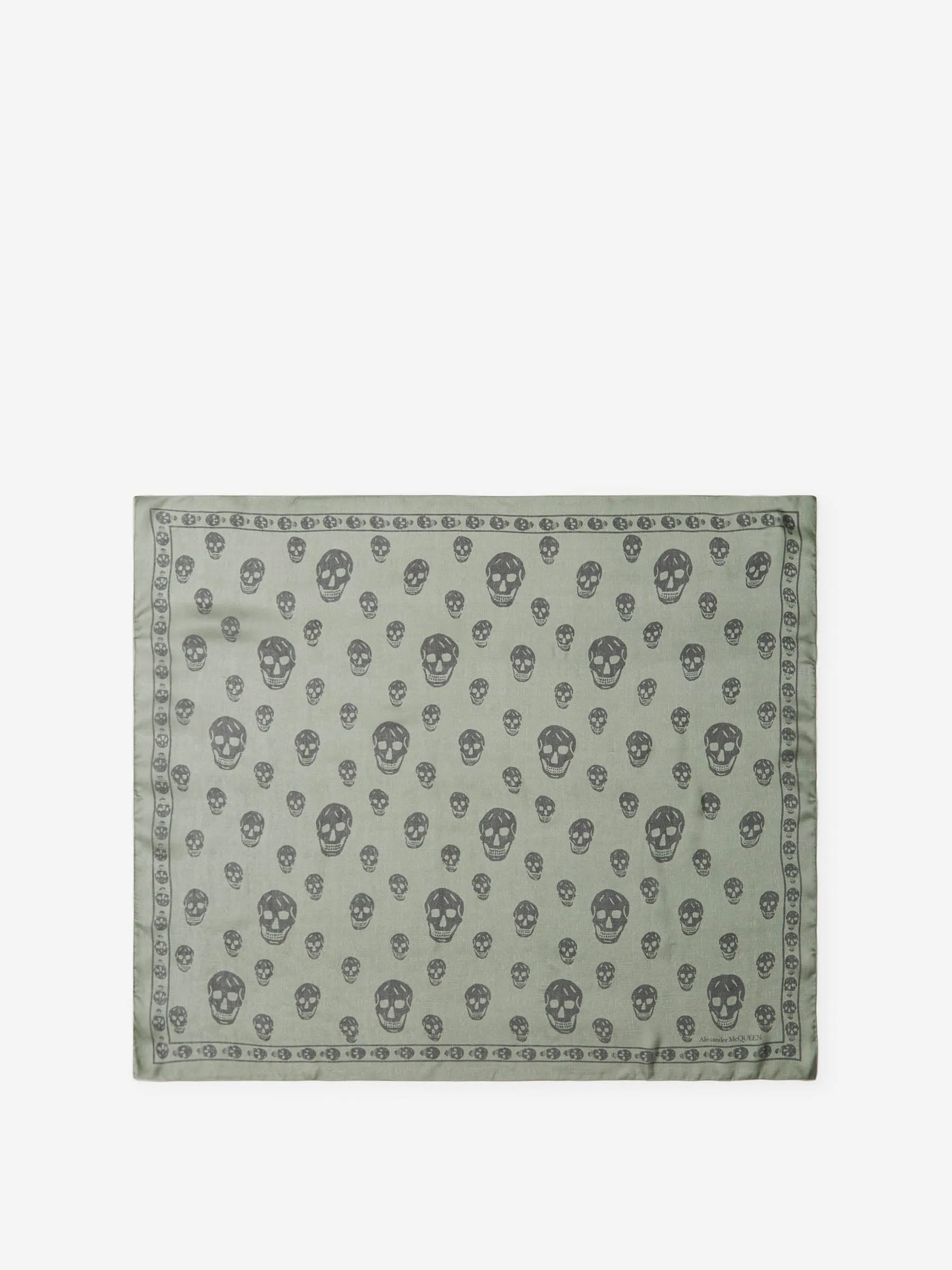 Alexander McQueen Classic Silk Blend Skull Scarf 