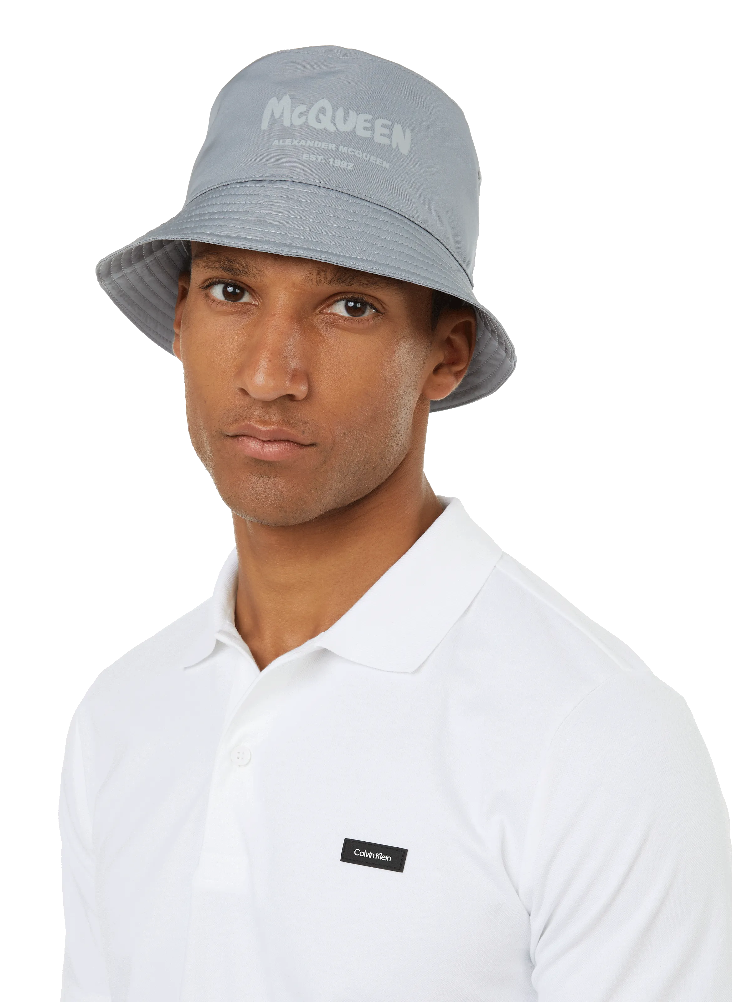 Alexander mcqueen  Logo bucket hat - Grey
