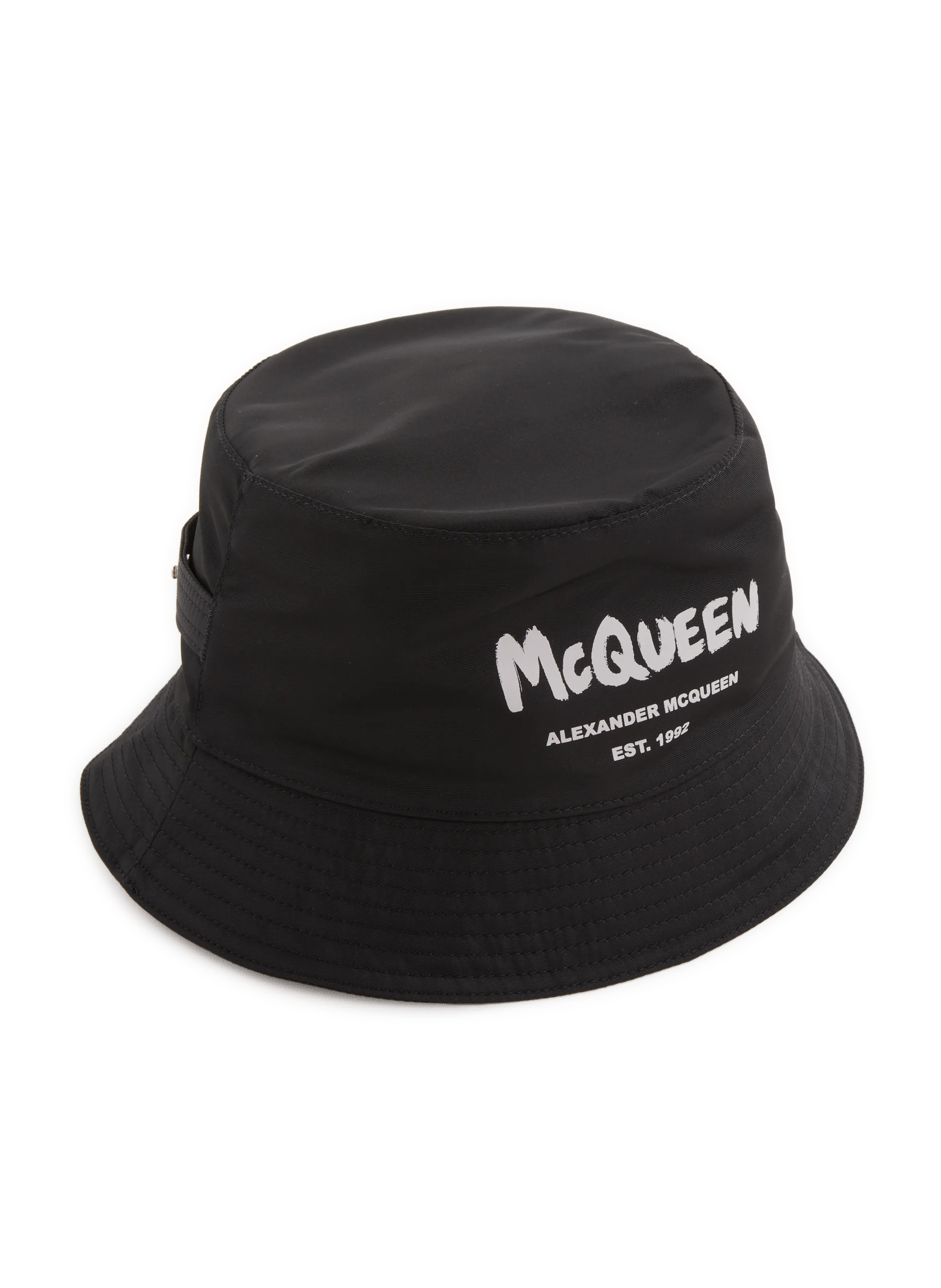 Alexander mcqueen  McQueen Graffiti nylon bucket hat - Black