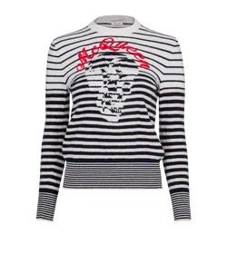 Alexander McQueen Skull Striped Jumper