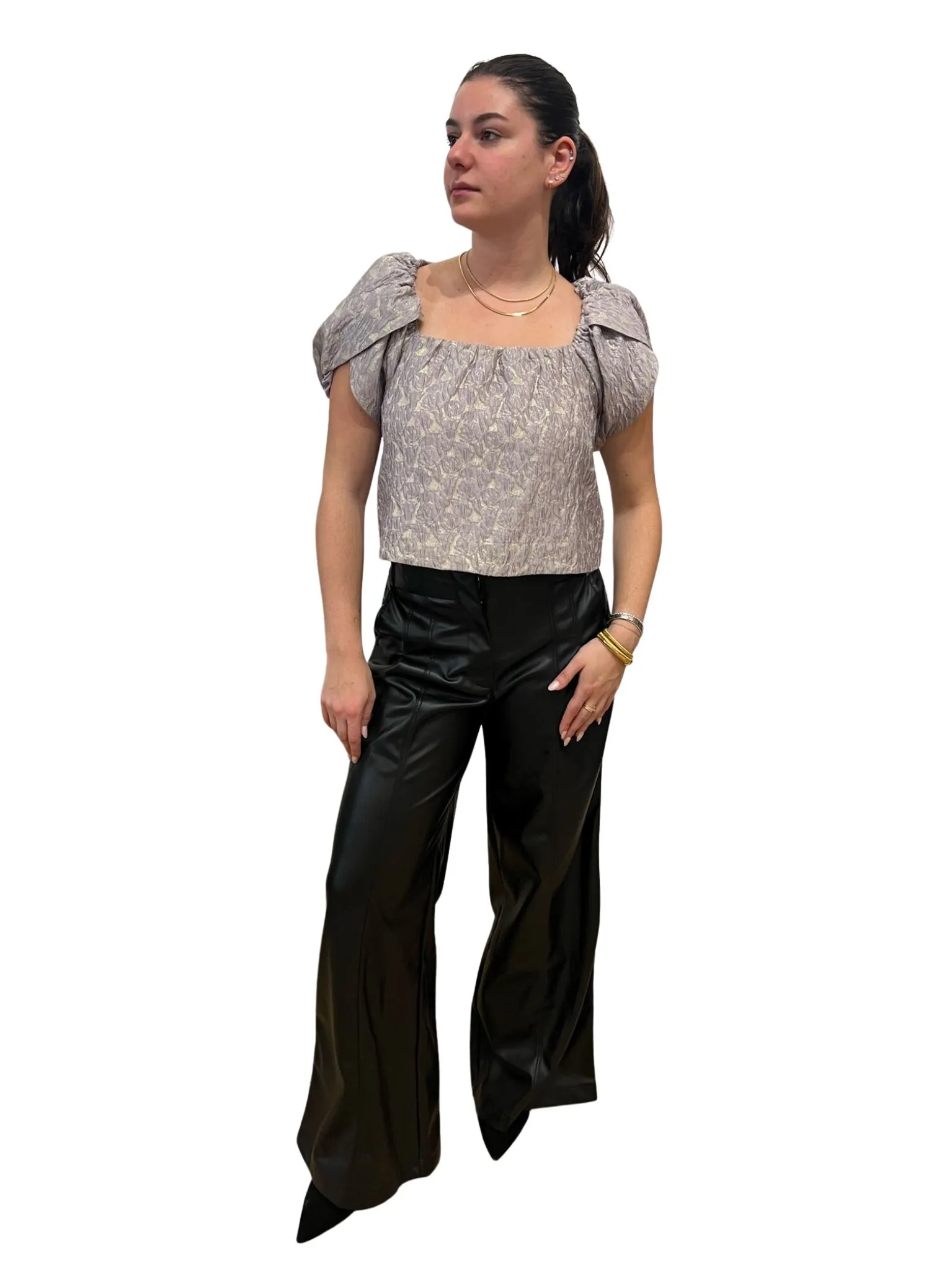 Brea Jacquard Blouse