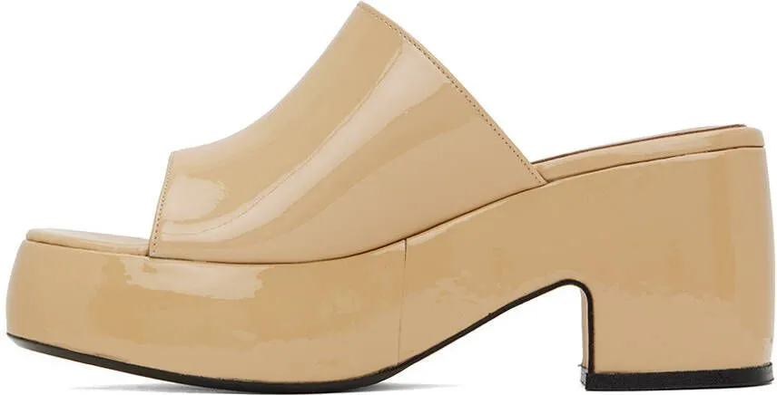 BY FAR Beige Leroy Heeled Sandals