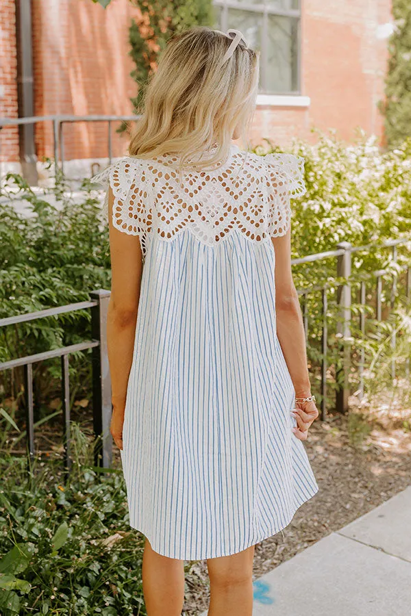 Charleston Charm Eyelet Mini Dress