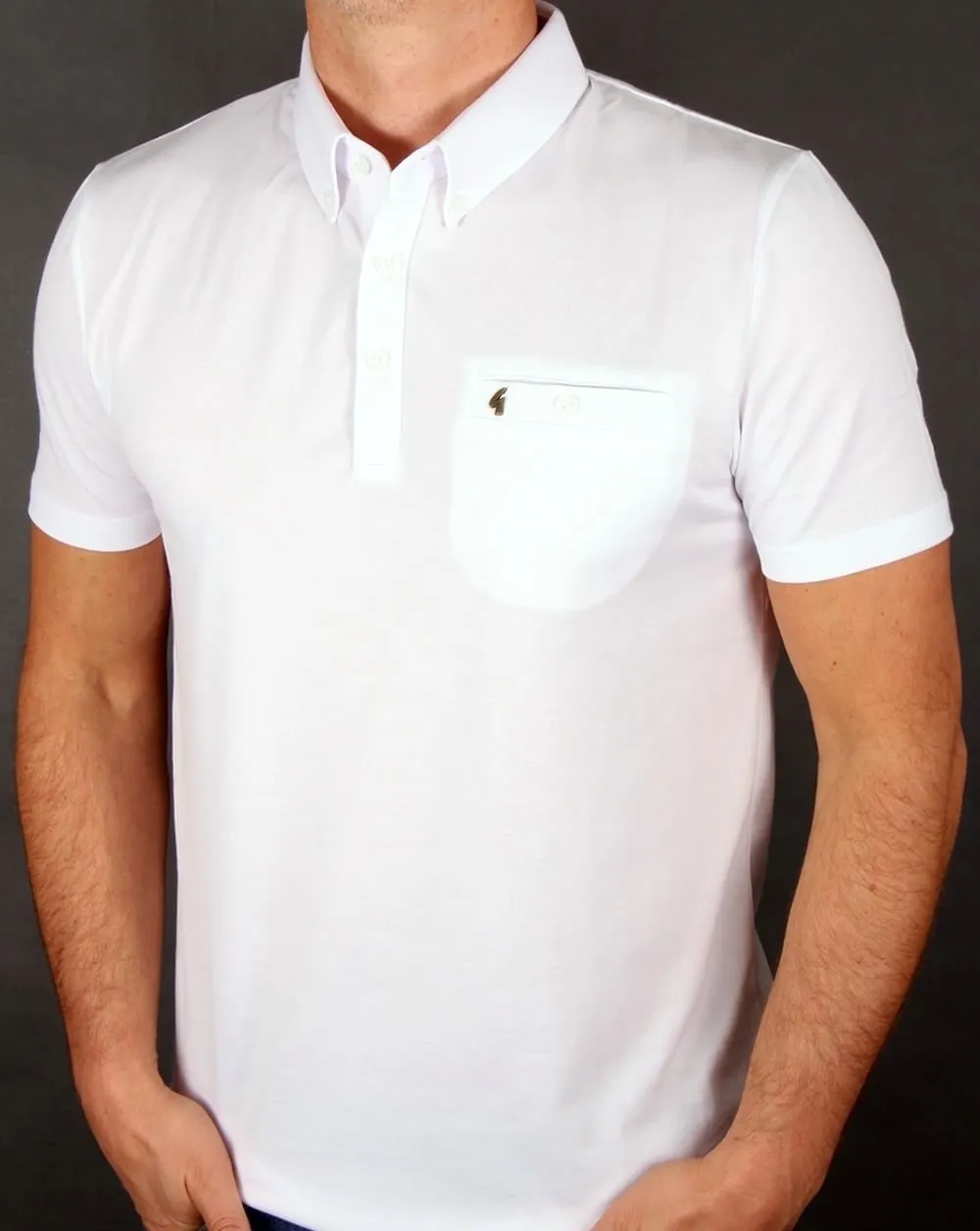 Gabicci Vintage Polo Shirt White