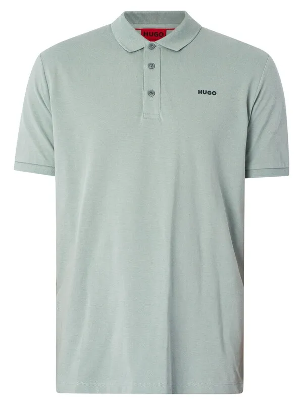 HUGO Donos222 Polo Shirt - Open Grey