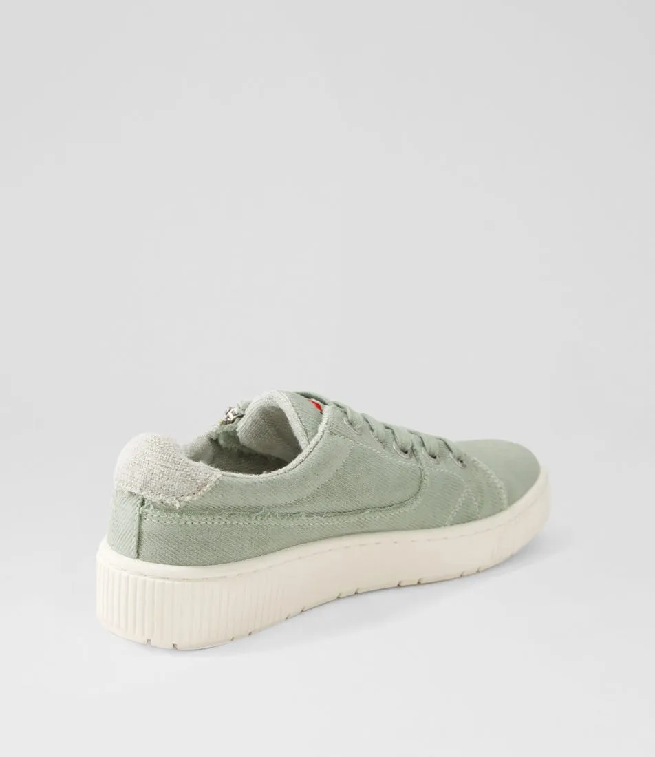 I LOVE BILLY Izzar Pistachio Recycled Canvas Sneakers