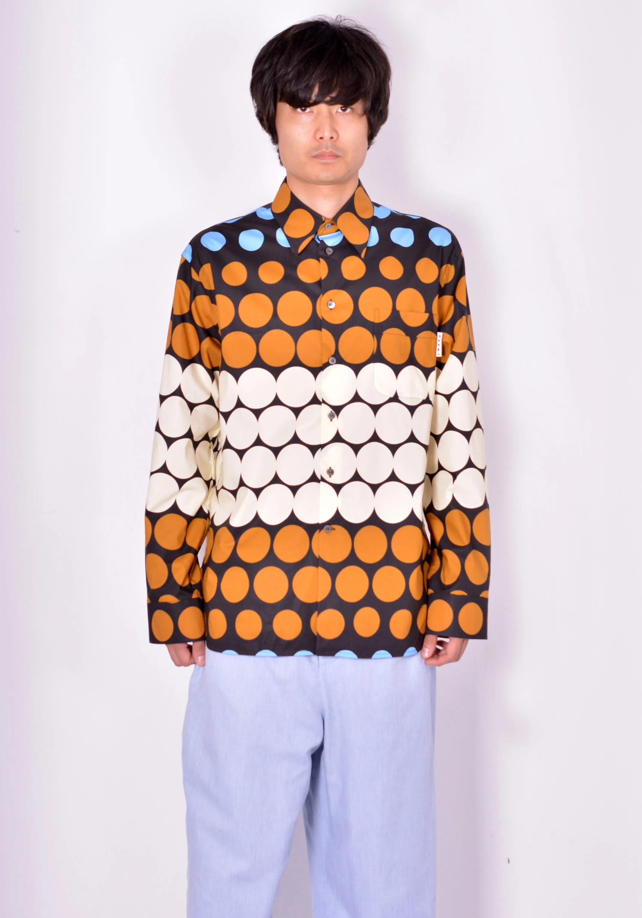 MARNI CUMU0212A0 POLKA DOT SHIRT