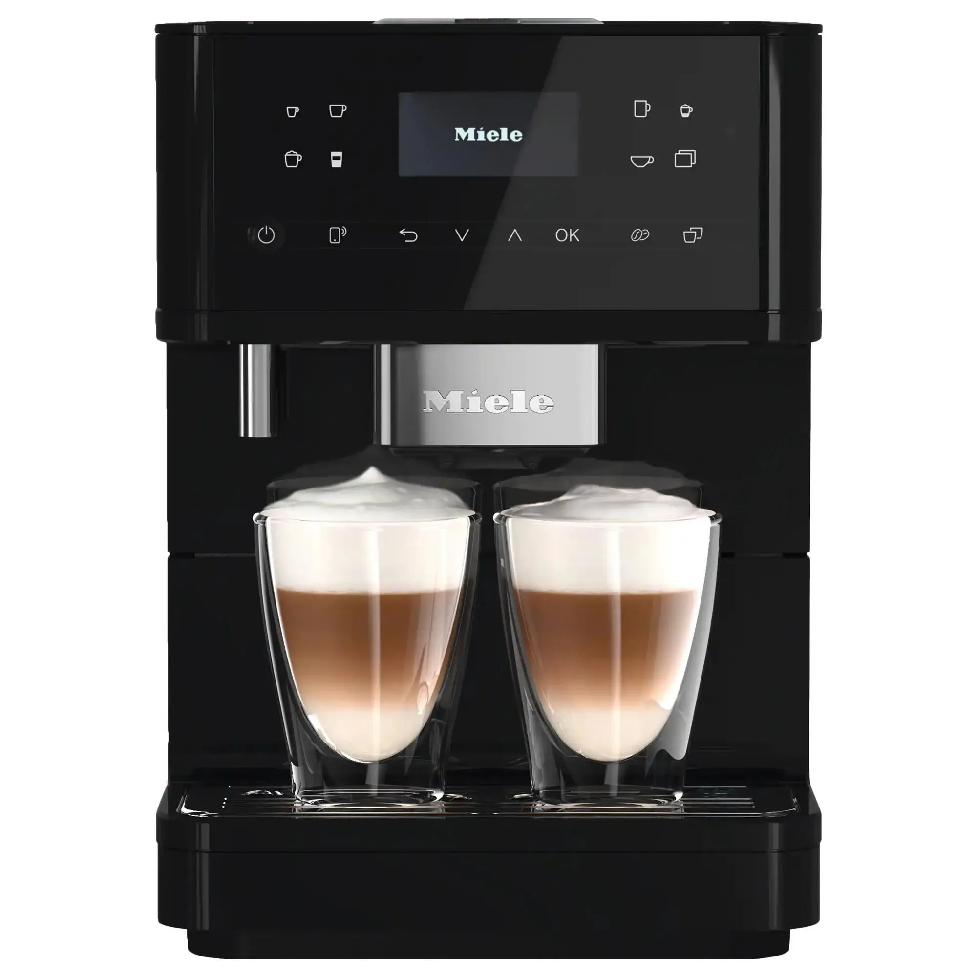 Miele MilkPerfection Countertop Coffee Machine in Obsidian Black