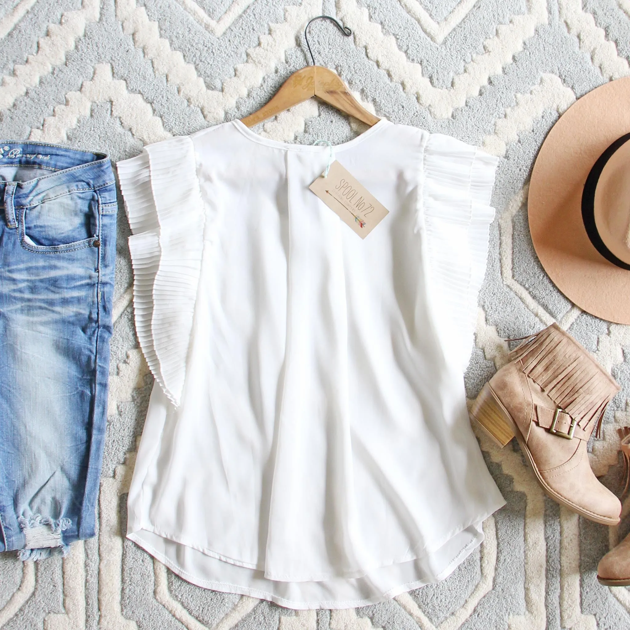 Pintuck Basic Blouse