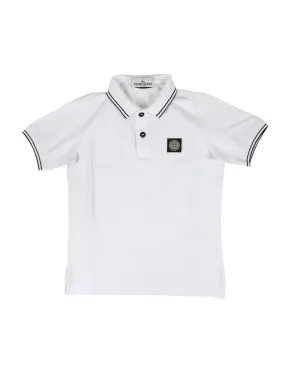 Polo Stone Island bimbo 761621348 bianca PE22