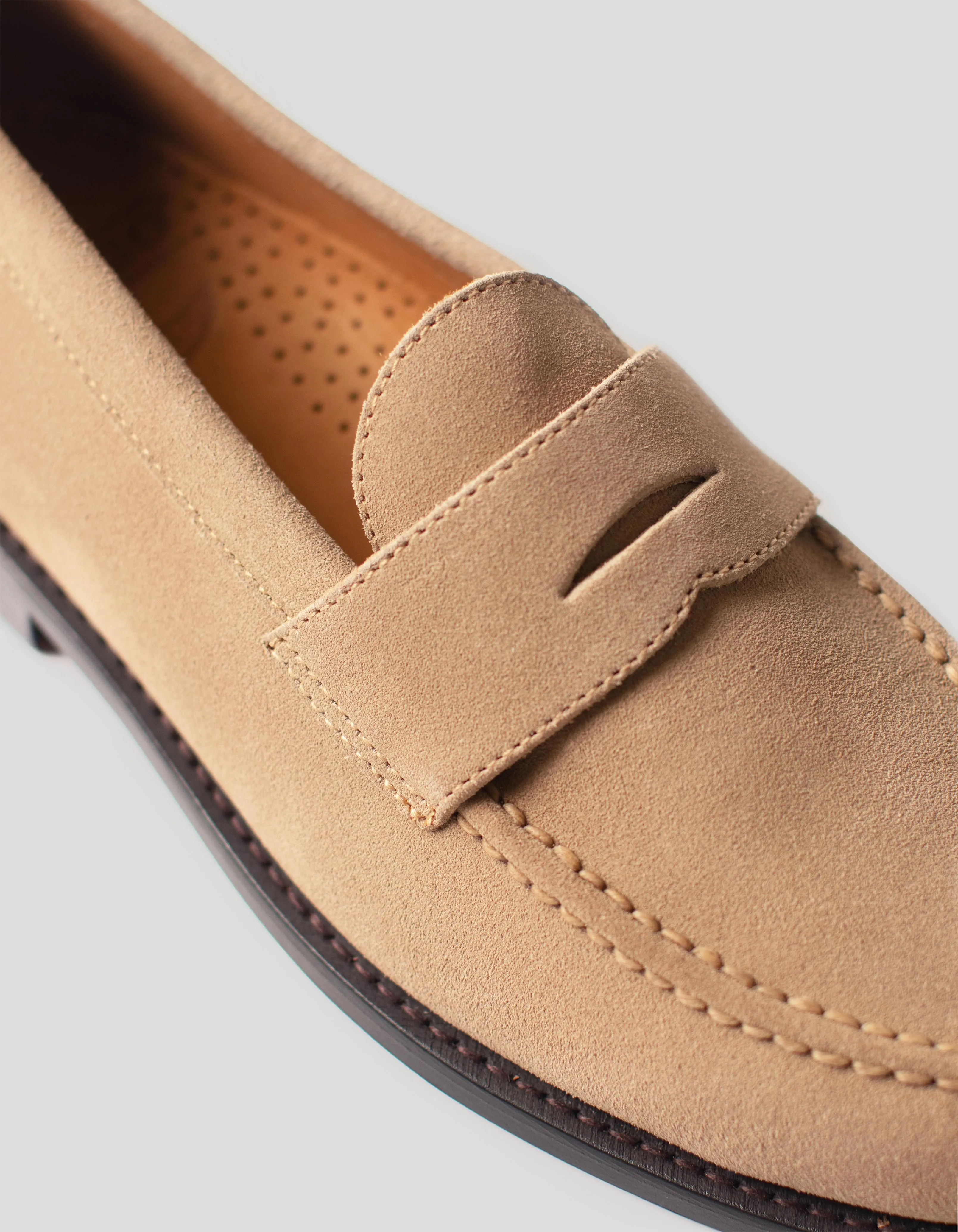 SEBAGO BEIGE SUEDE LOAFER