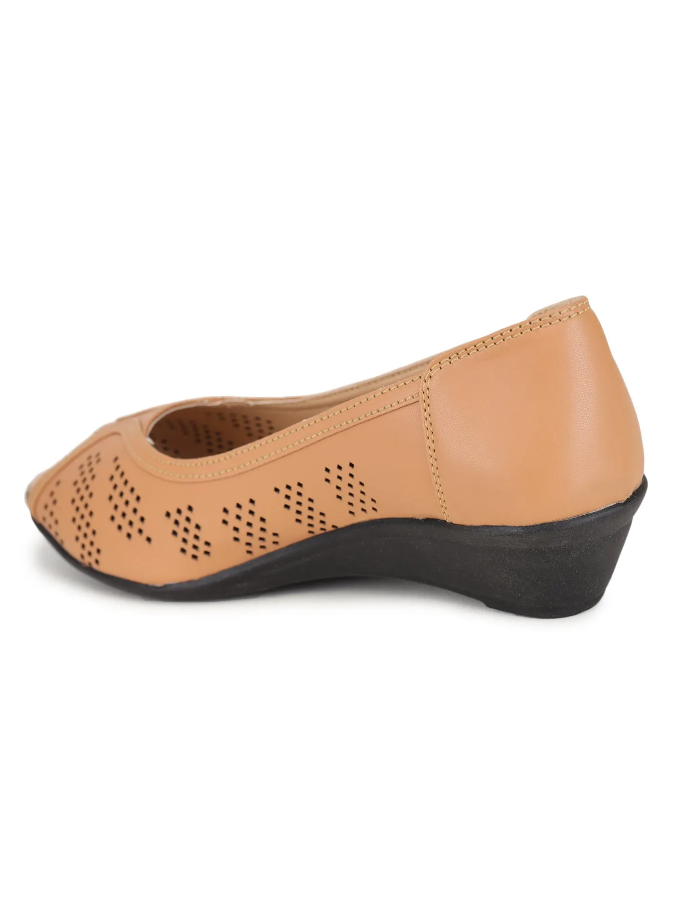 Shezone Beige Women Heels