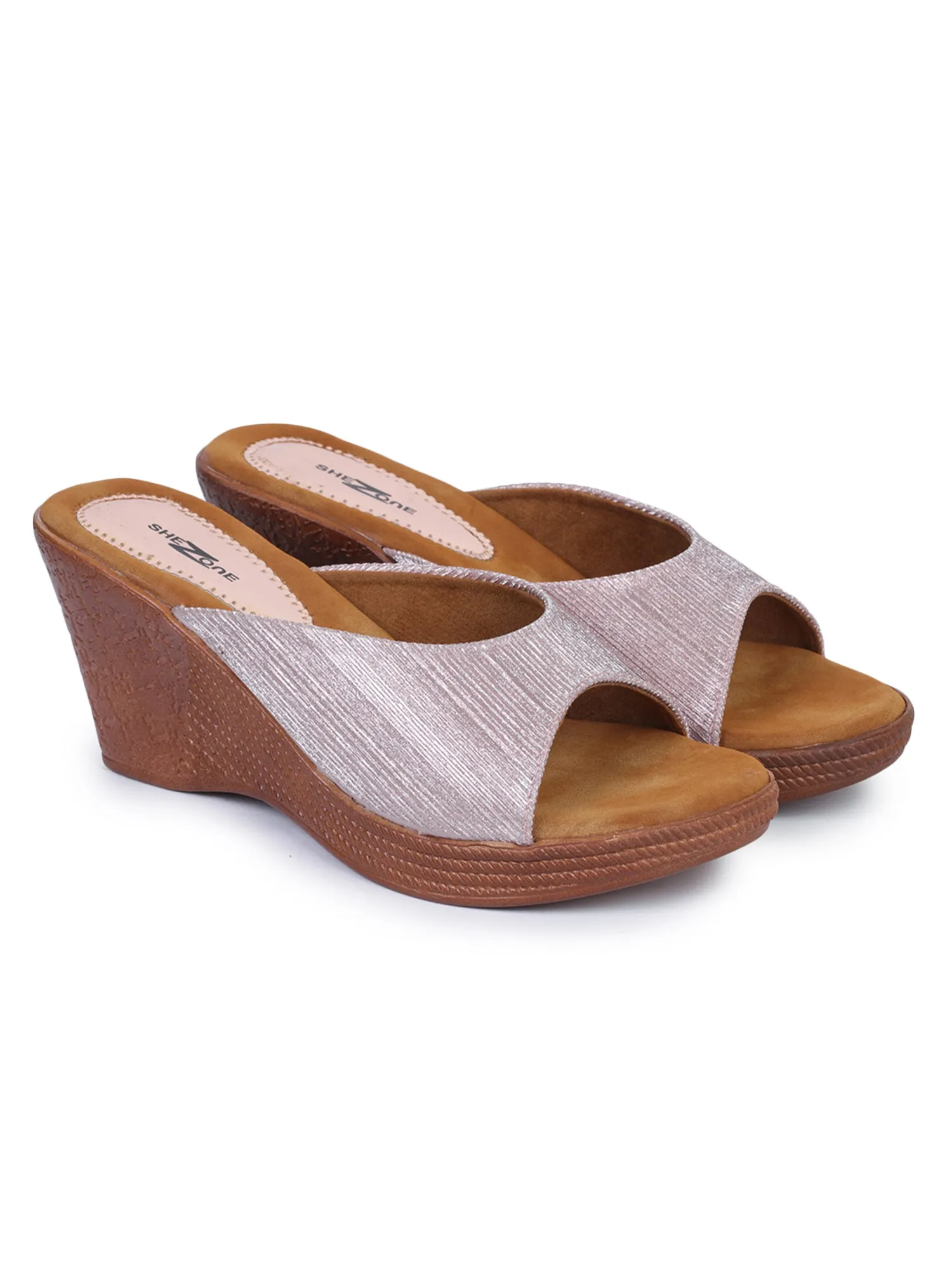 Shezone Rose Gold Women Heels
