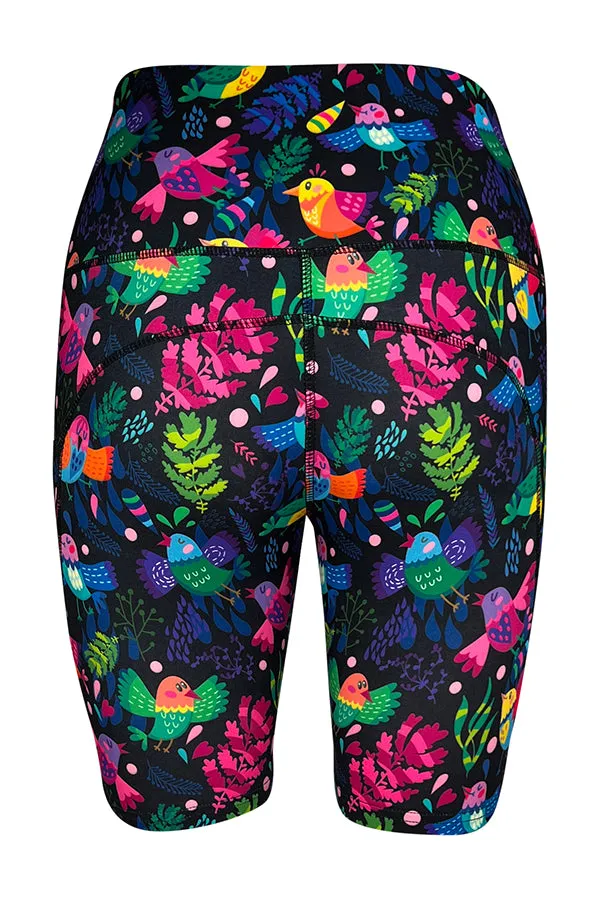 Singing Songbirds Shorts + Pockets