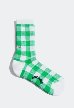Tennis Squares Socks - pebbles beach