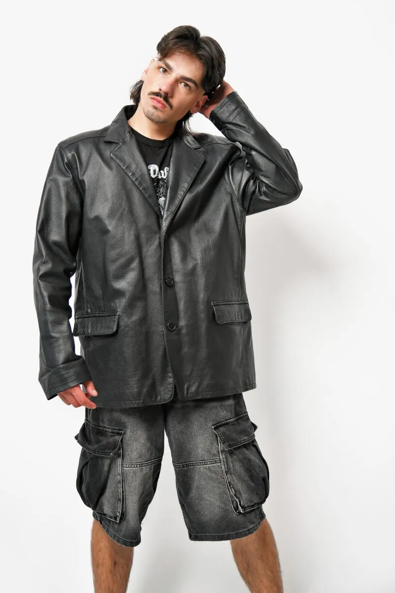 Vintage genuine leather coat